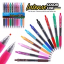 PENS, INTENSE COLOR, GEL INK, RETRACTABLE, 0.7 MM, SET OF 10 COLORS