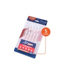 PAINTBRUSHES, TAKLON BRISTLE , DETAILING AND LINING , SET OF 5 PIECES