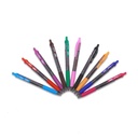 PENS, INTENSE COLOR, GEL INK, RETRACTABLE, 0.7 MM, SET OF 10 COLORS