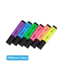 HIGHLIGHTERS, NEON, FLAT BODY, CHISEL TIP, SET OF 6 COLORS