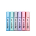 HIGHLIGHTERS, GLITTER , FLAT BODY, CHISEL TIP, SET OF 6 COLORS