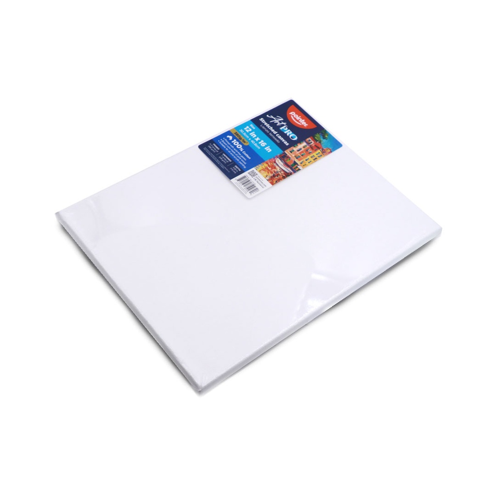 CANVAS, STRETCHED, 12X16", 100% COTTON, 380 G/M²,  1 PIECE