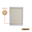 CANVAS, STRETCHED, 12X16", 100% COTTON, 380 G/M²,  1 PIECE