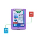 CLIPBOARD, A4 LETTER SIZE, WITH STORAGE, COLORS, 100 SHEET CAPACITY, 1 PIECE