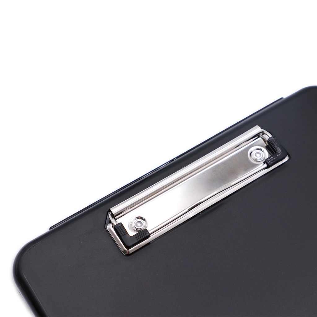 CLIPBOARD, A4 LETTER SIZE, WITH STORAGE, BLACK, 100 SHEET CAPACITY, 1 PIECE