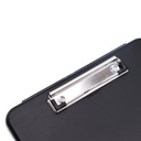CLIPBOARD, A4 LETTER SIZE, WITH STORAGE, BLACK, 100 SHEET CAPACITY, 1 PIECE