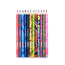 COLORED PENCILS, RAINBOW, JUMBO, SET OF 12 COLORS