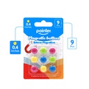 ROUND COLORED MAGNETS, 0.4", MINI, SET OF 8 PIECES