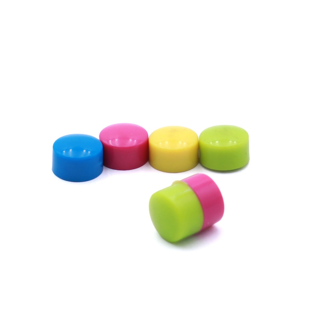 ROUND COLORED MAGNETS, 0.4", MINI, SET OF 8 PIECES