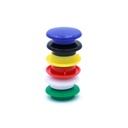 ROUND COLORED MAGNETS,1.2", MEDIUM, SET OF 12 PIECES