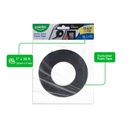 DOUBLE-SIDED FOAM TAPE, BLACK, 1" X 33FT, 1 ROLL