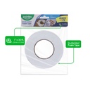 DOUBLE-SIDED FOAM TAPE WHITE 1"X33FT, 1 ROLL
