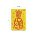 NOTEBOOK, A5 SPIRAL LINED WITH FRUIT-SCENTED PAGES, 80 SHEETS
