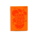 NOTEBOOK, A5 SPIRAL LINED WITH FRUIT-SCENTED PAGES, 80 SHEETS