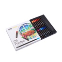 OIL PASTEL CRAYONS, SET OF 24 COLORS