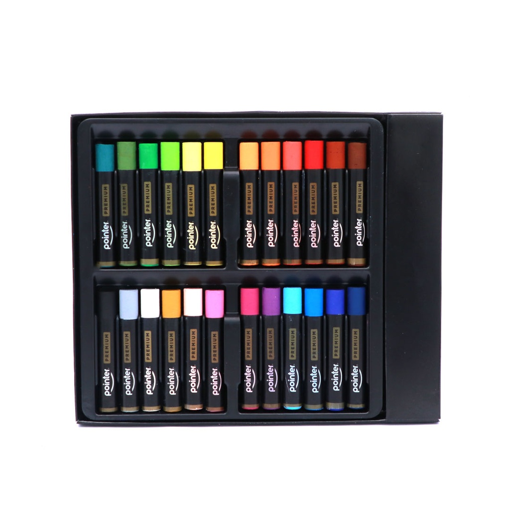 OIL PASTEL CRAYONS, SET OF 24 COLORS