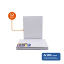 CANVAS PANEL, 12X16", 100% COTTON, PACK OF 12 PIECES