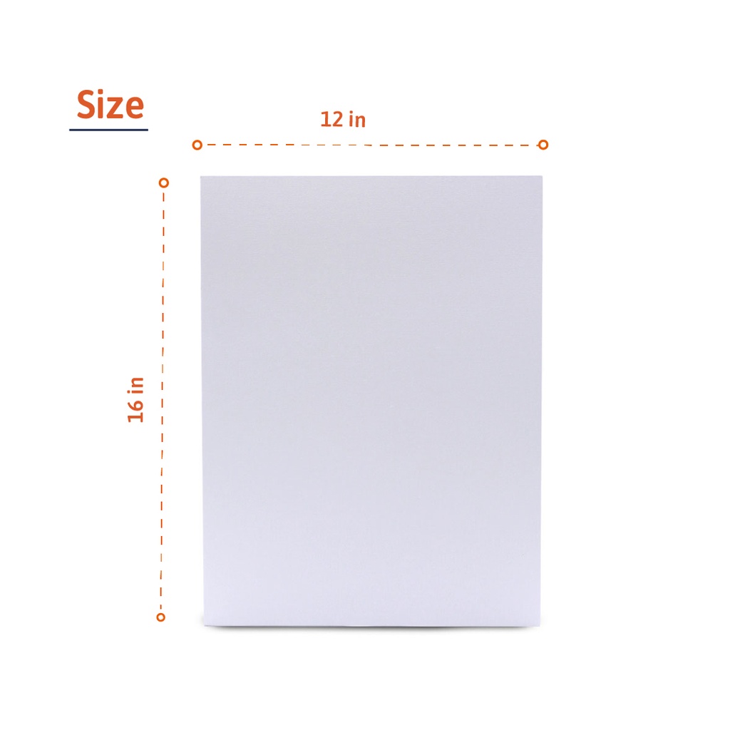 CANVAS PANEL, 12X16", 100% COTTON, PACK OF 12 PIECES