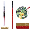 PAINTBRUSH, TAKLON BRISTLE, QUILL BRUSH #4, 1 PIECE
