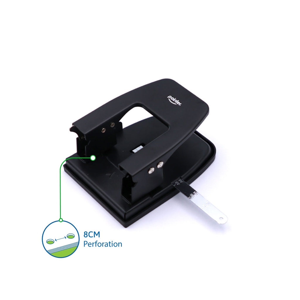 TWO-HOLE PUNCH,CLASSIC METALLIC, 2-HOLE PUNCH, 30 SHEETS, 1 PIECE