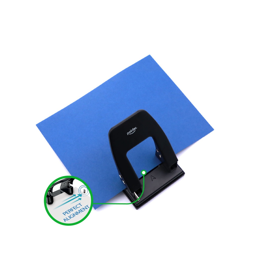 TWO-HOLE PUNCH,CLASSIC METALLIC, 2-HOLE PUNCH, 30 SHEETS, 1 PIECE