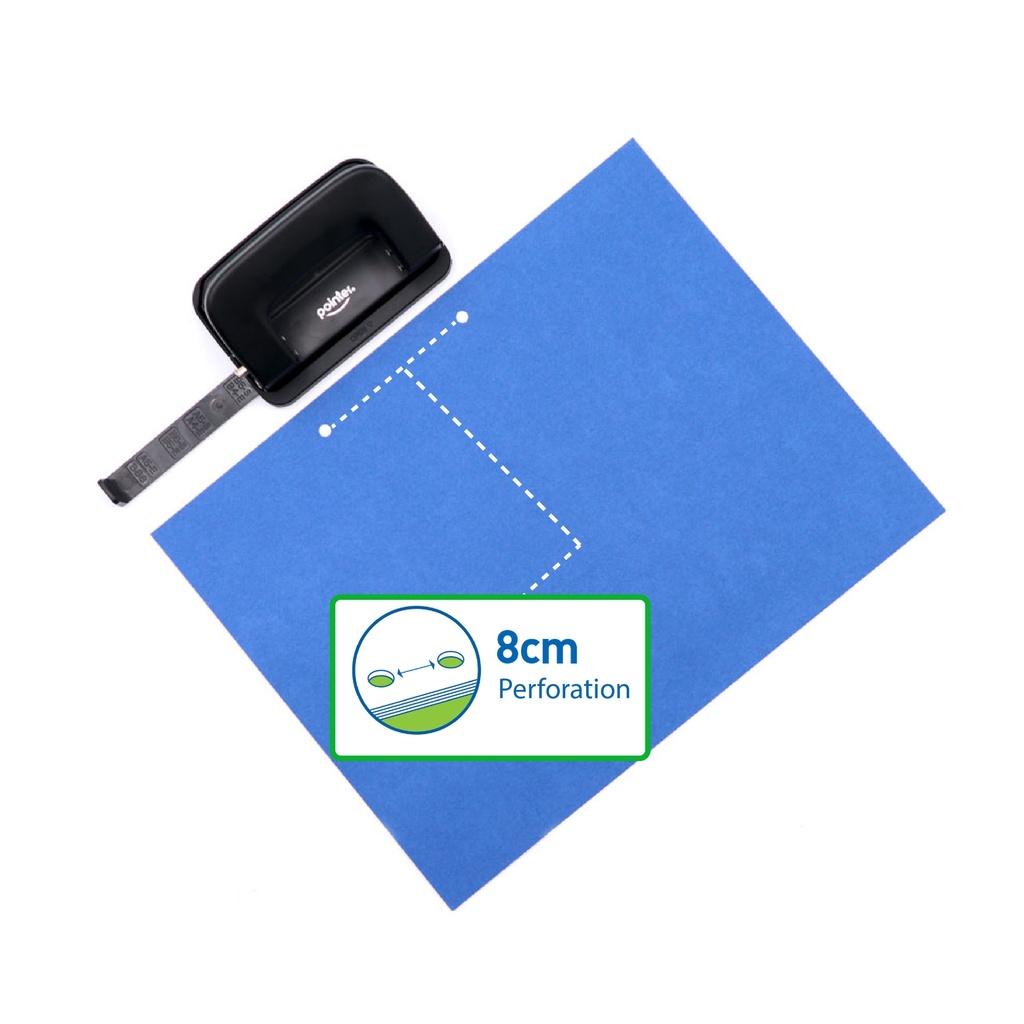 TWO-HOLE PUNCH, CLASSIC METALLIC, 12 SHEETS, 1 PIECE 