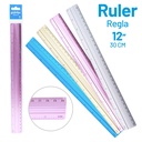 RULER, METAL, 12"/ 30 CM, 1 PIECE