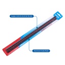 ALUMINUM ARCHITECT RULER, METRIC SCALE, 12"/ 30 CM, 1 PIECE