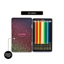 COLORED PENCILS, PREMIUM ARTIST, METAL BOX, SET OF 12 COLORS
