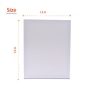 CANVAS, STRETCHED, 11X14", 100% COTTON, 280 G/M² , PACK OF 4 PIECES