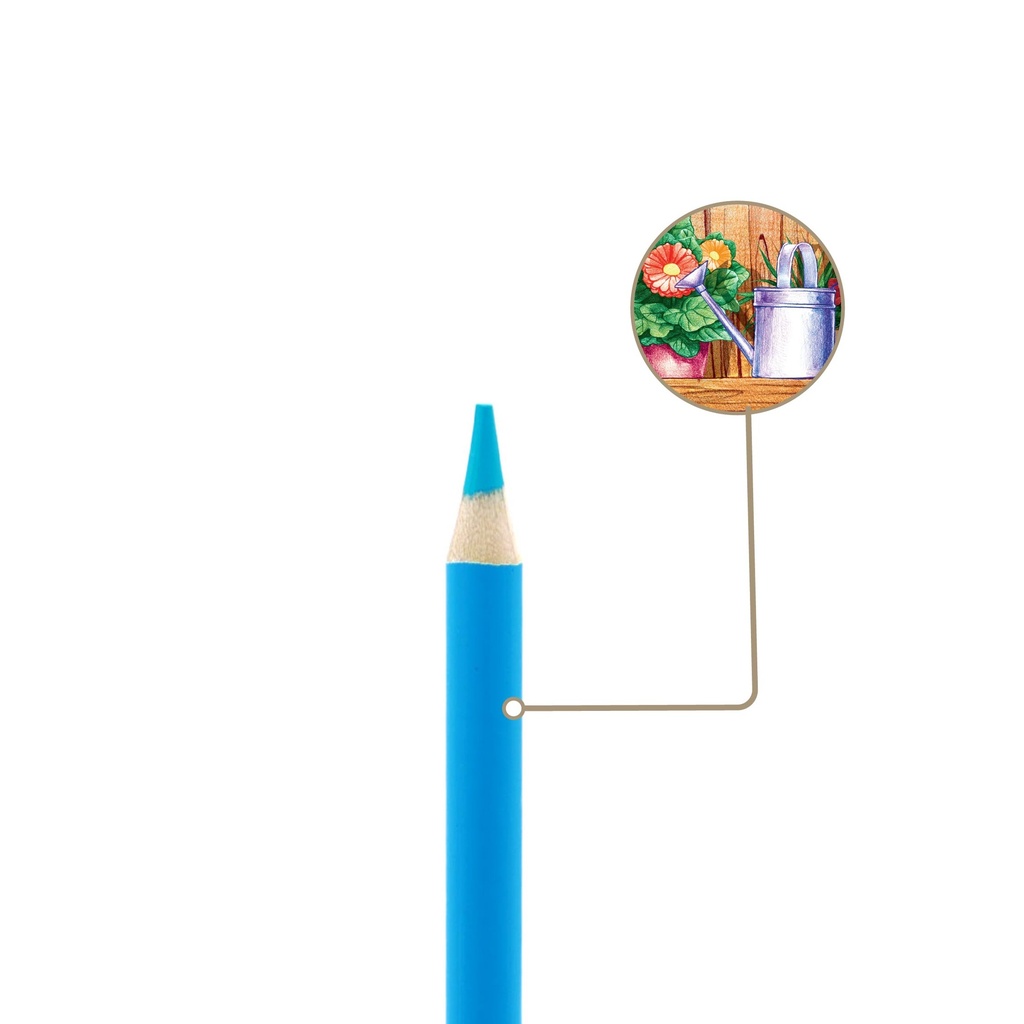 COLORED PENCILS, PREMIUM ARTIST, METAL BOX, SET OF 12 COLORS