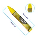 CRAYONS, JUMBO, GLITTER, SET OF 8 COLORS