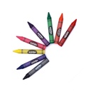 CRAYONS, JUMBO, GLITTER, SET OF 8 COLORS
