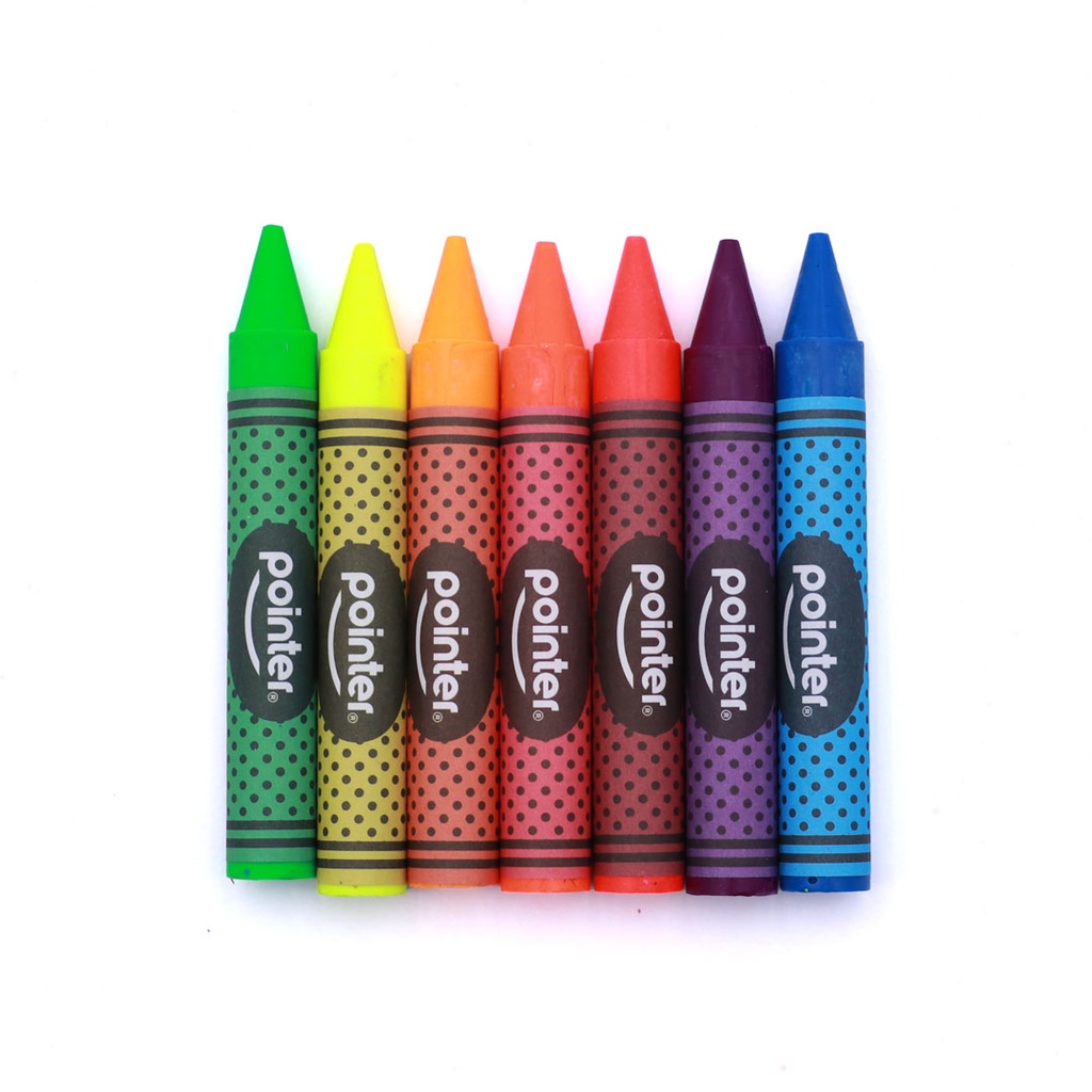 CRAYONS, JUMBO, NEON, SET OF 8 COLORS