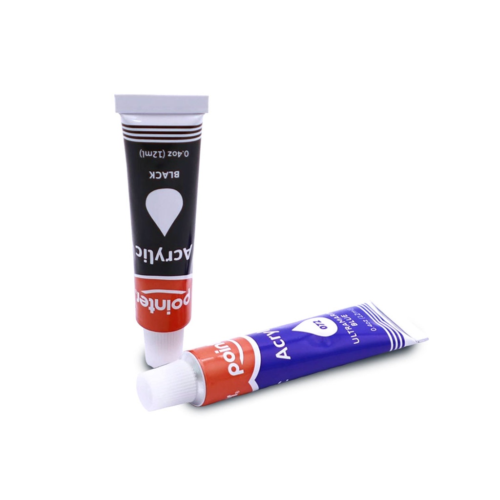 ACRYLIC PAINT, 12ML/0.4 OZ EACH, SET OF 12 COLORS