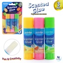 GLUE STICK, SCENTED, 6G 0.21OZ, SET OF 3 PIECES 