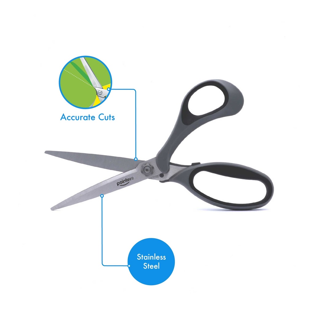 SCISSORS, MULTI-PURPOSE, BLACK, 9", 1 PIECE 