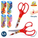 SCHOOL SCISSORS, CHILDREN DECORATED BLADE, 5.5", 1 PIECE 