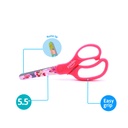 SCHOOL SCISSORS, CHILDREN DECORATED BLADE, 5.5", 1 PIECE 