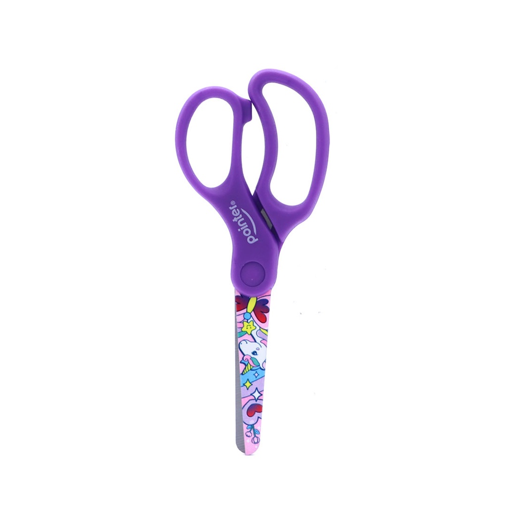 SCHOOL SCISSORS, CHILDREN DECORATED BLADE, 5.5", 1 PIECE 