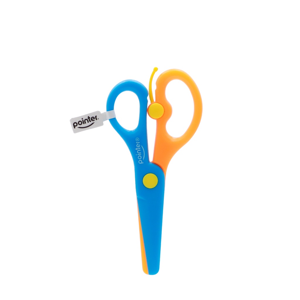 SCHOOL SCISSORS, SAFETY, PLASTIC, 5", BOX OF 24 PIECES