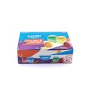 PENCIL SHARPENERS, TWO-HOLE, TRIANGULAR, WITH DISPOSAL CONTAINER, BOX OF 12 PIECES