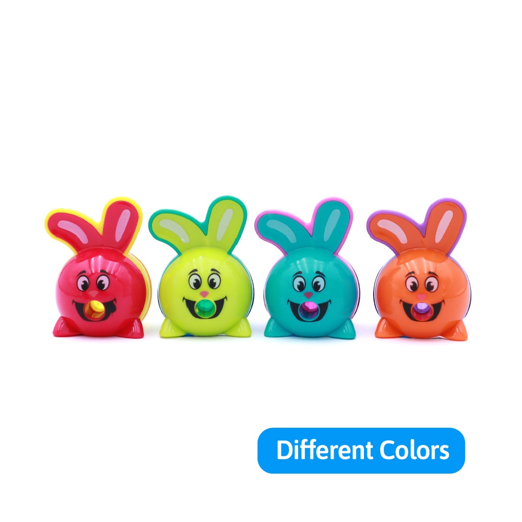 PENCIL SHARPENERS, ONE HOLE, RABBIT-SHAPED,  BOX OF 12 PIECES