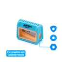 PENCIL SHARPENERS, ONE HOLE, COMPACT, PASTEL COLORED, JAR OF 48 PIECES