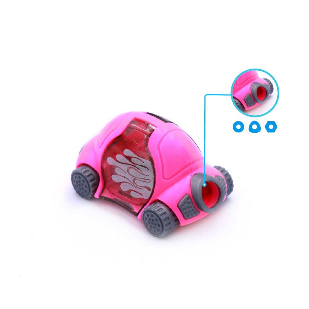 PENCIL SHARPENERS, ONE HOLE, CAR-SHAPED , BOX OF 24 PIECES
