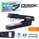 STAPLER, CLASSIC, METALLIC, HALF-STRIP, 25 SHEETS, 1 PIECE