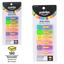 STICKY NOTES, ARROW SIGN HERE, 6 COLORS, SET OF 120 SHEETS 