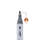 DUAL TIP ALCOHOL-BASED INK MARKERS WITH PLASTIC CASE, SET OF 36 COLORS 
