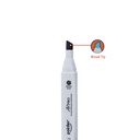 DUAL TIP ALCOHOL-BASED INK MARKERS WITH PLASTIC CASE, SET OF 36 COLORS 