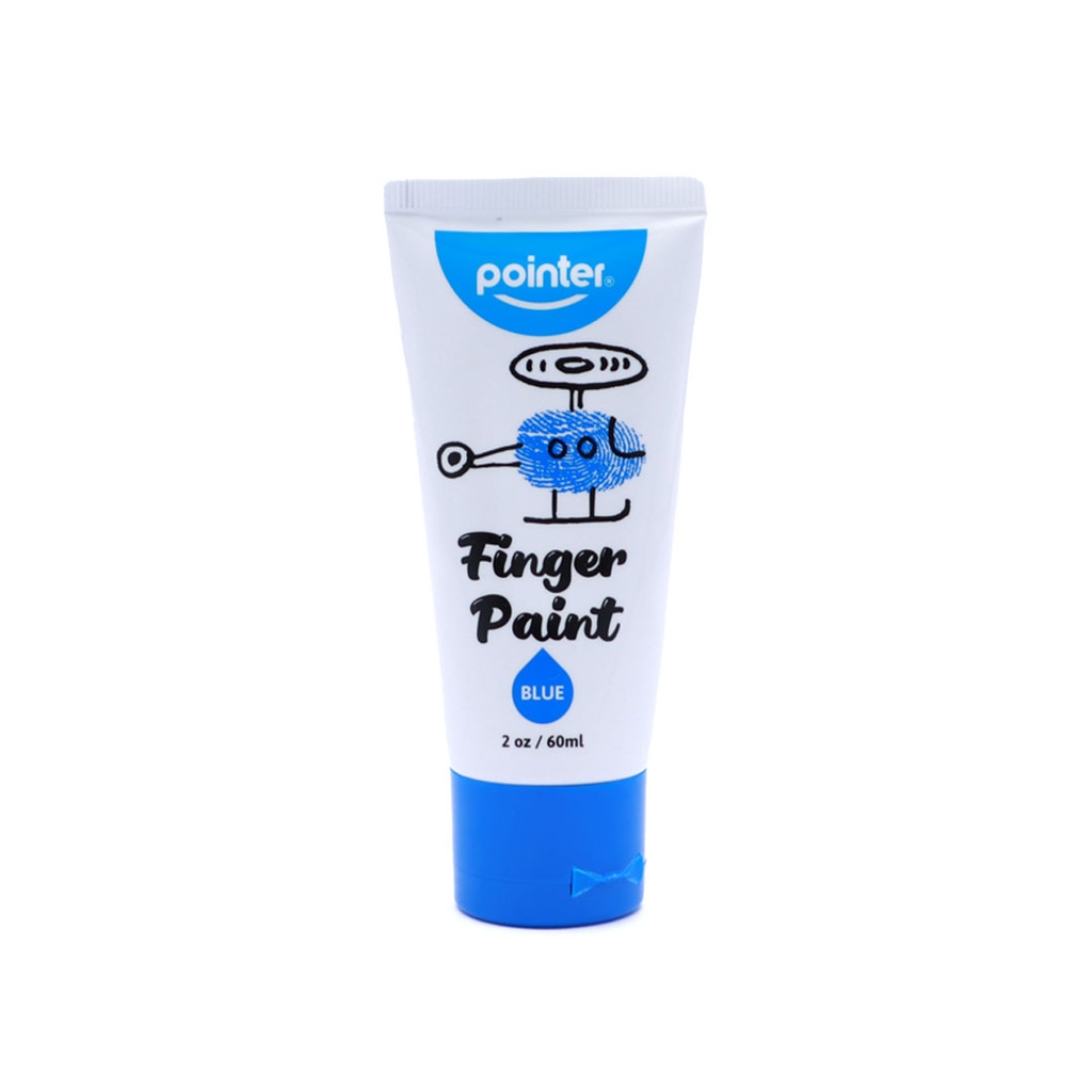 FINGER PAINT, WASHABLE, 2OZ EACH, SET OF 6 COLORS